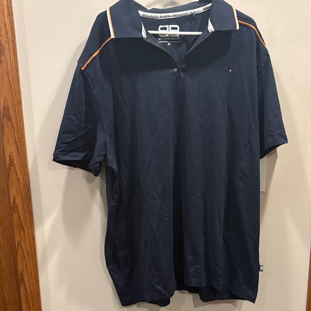 🔥2/$10 3/$12 Men's 3xl Navy Polo Shirt - Picture 2 of 7